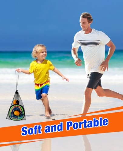 Toss and Catch Ball Game - Baseball Glove Style - Outdoor & Indoor Sports Toys for Toddler & Kids - Great Outside Games for Yard, Lawn, Beach, Pool - Toys & Gifts for 3 4 5 6-8 Year Old Boys Girls