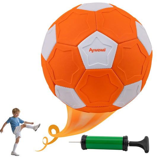 Outdoor Toys for Kids Size 4 Curve Soccer Ball for Ages 3-12, Soft Toddler Swerve Balls with Pump & Mesh Bag, Outside Indoor Sport Toy for Boy Girl Gift, Beginner Football for Yard Lawn Game Activity 当前售价: $15.97