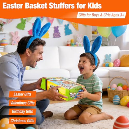 16.4 Ft Flexible Race Track for Kids Outdoor Toys Portable DIY Roll-Up Flex Race Car Track Compatible with Diecast 1/64th Cars Birthday Gifts Easter Basket Stuffers for Kids Boys Girls Ages 3+