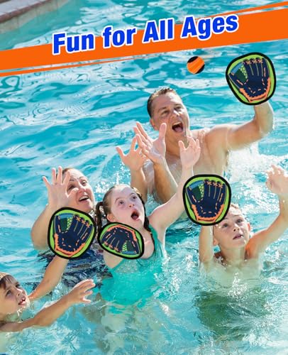Toss and Catch Ball Game - Baseball Glove Style - Outdoor & Indoor Sports Toys for Toddler & Kids - Great Outside Games for Yard, Lawn, Beach, Pool - Toys & Gifts for 3 4 5 6-8 Year Old Boys Girls