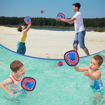 Toss and Catch Ball Game - Baseball Glove Style - Outdoor & Indoor Sports Toys for Toddler & Kids - Great Outside Games for Yard, Lawn, Beach, Pool - Toys & Gifts for 3 4 5 6-8 Year Old Boys Girls