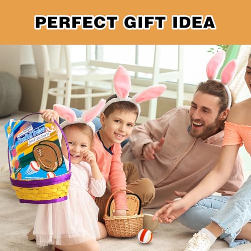 Toss and Catch Ball Game, Kids Toddler Sports Toy for Boys Girls 3 4 5 6 7 8 Year Old, Baseball Glove & Sticky Balls Set for Birthday Xmas Gifts Stocking Stuffer, Great Outdoor Yard Lawn Beach Games
